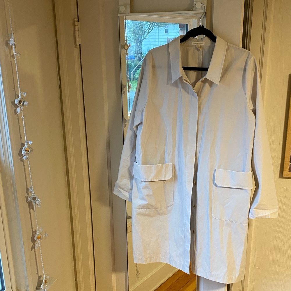 Eileen Fisher Cream Trench Coat